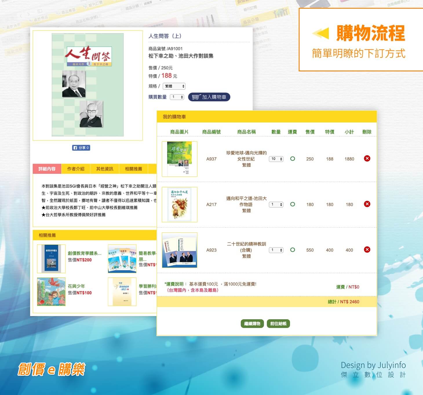 創價e購樂 網頁設計,企業形象網站