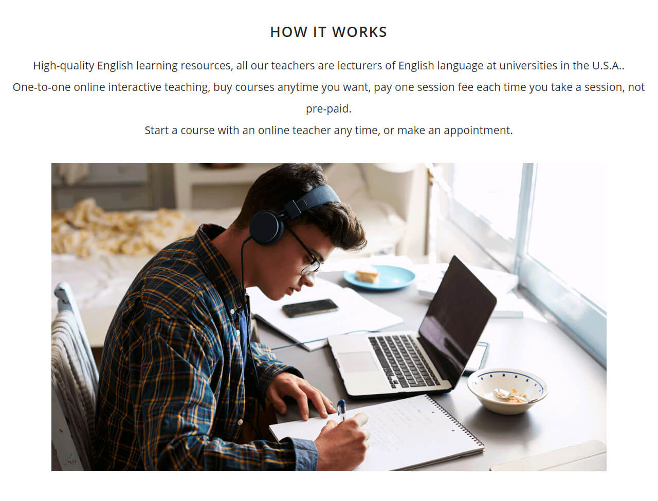 網站設計頁面展示 線上視訊教學課程的遠端學習學校 - A+ Teacher 耶加 線上英語視訊教學平台 精選專案,網頁設計,RWD響應式網站,企業形象網站