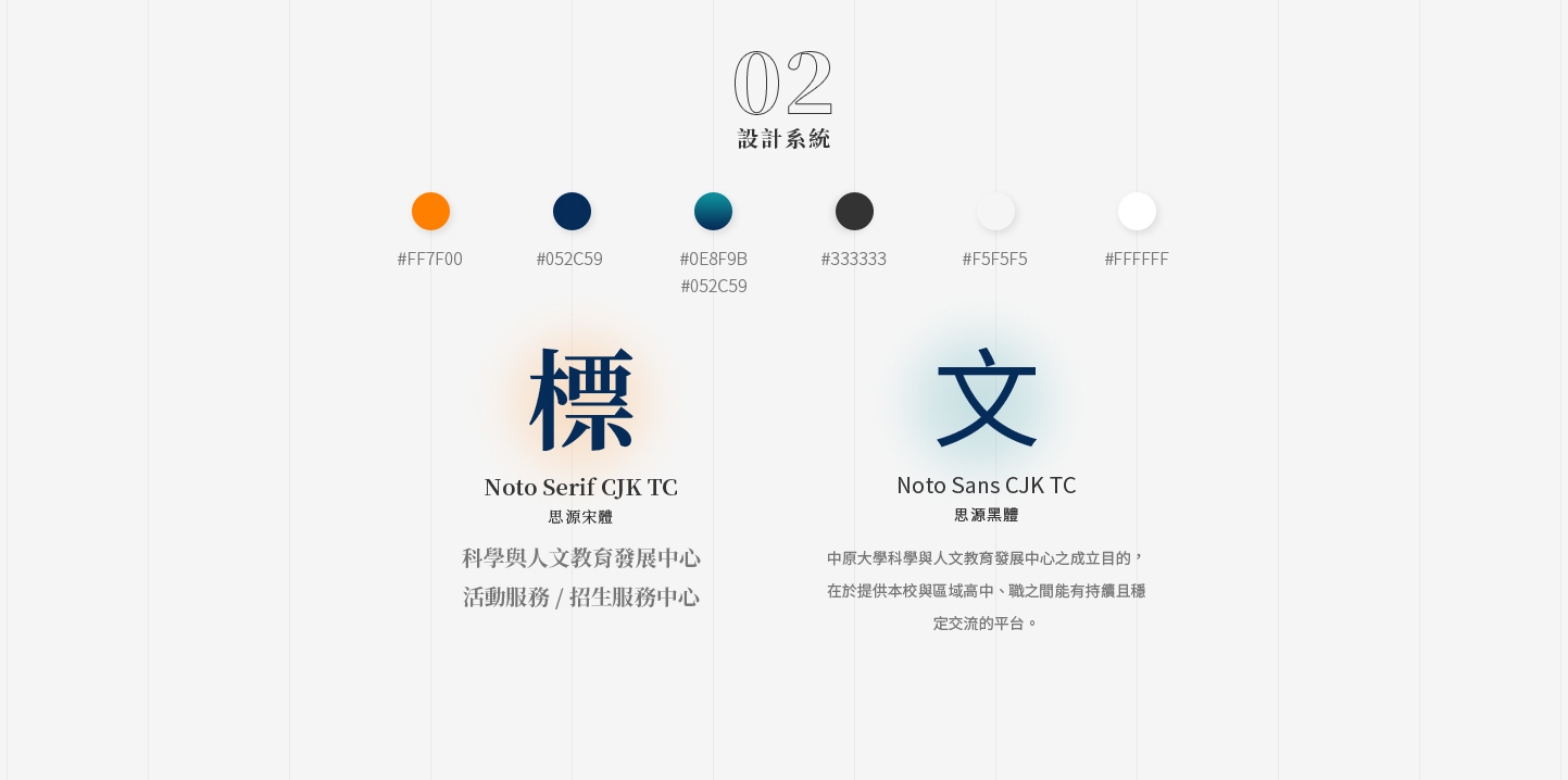 網頁設計全站設計系統 教學教育類桃園大學學校 - 中原大學科教中心 學校科學與人文教育發展平台 網頁設計,RWD響應式網站