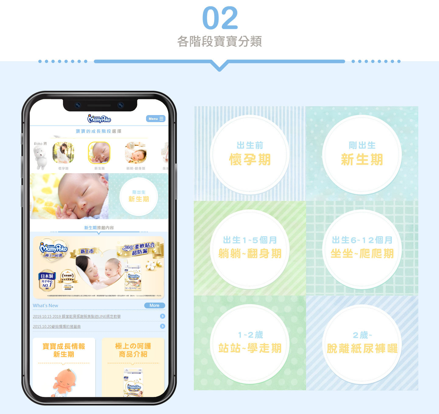 嬌聯集團 滿意寶寶 育兒衛生用品品牌網 網頁設計,RWD響應式網站,行動版網站